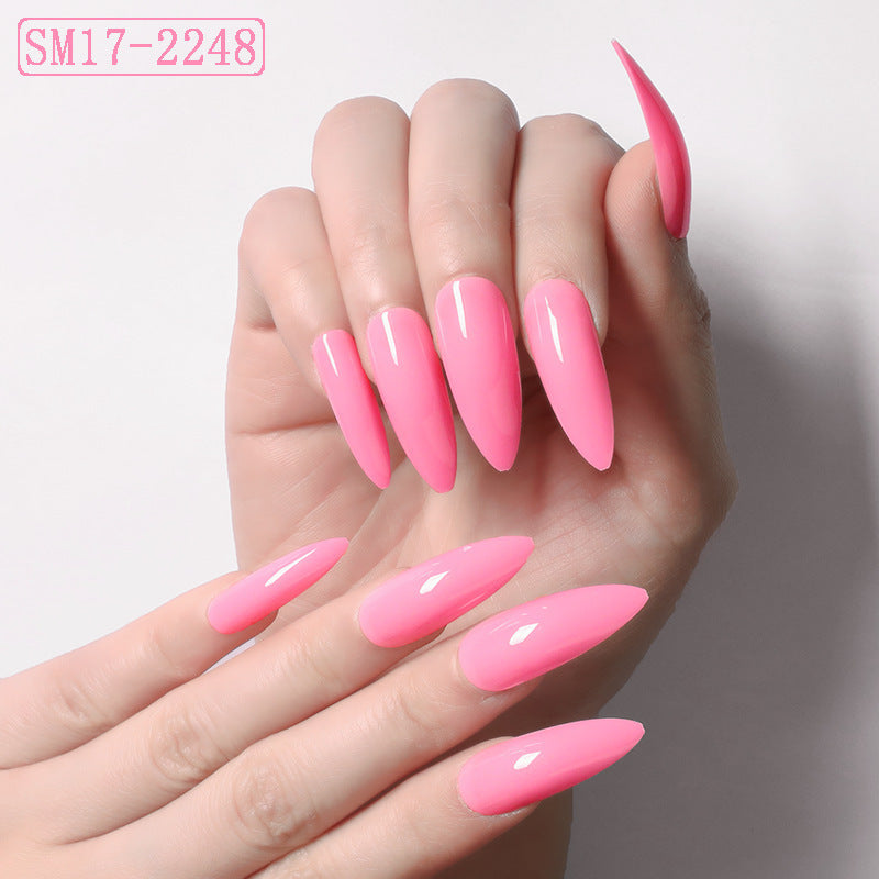 Chic Almond Press-On Nails | Long-Lasting Solid Color Fake Nails