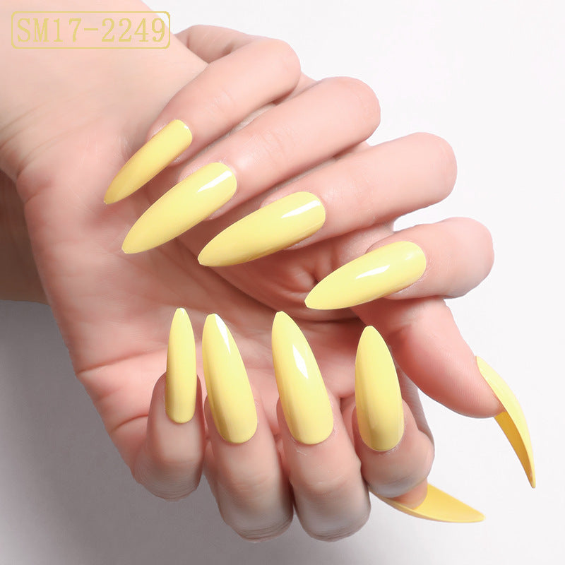 Chic Almond Press-On Nails | Long-Lasting Solid Color Fake Nails