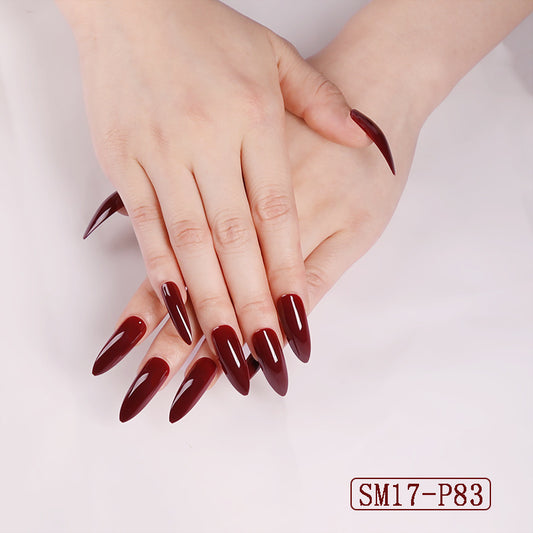Chic Almond Press-On Nails | Long-Lasting Solid Color Fake Nails