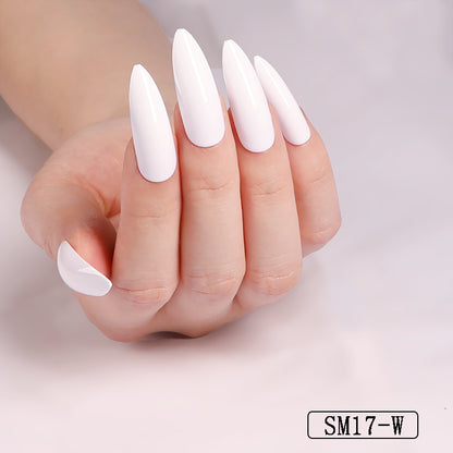 Chic Almond Press-On Nails | Long-Lasting Solid Color Fake Nails