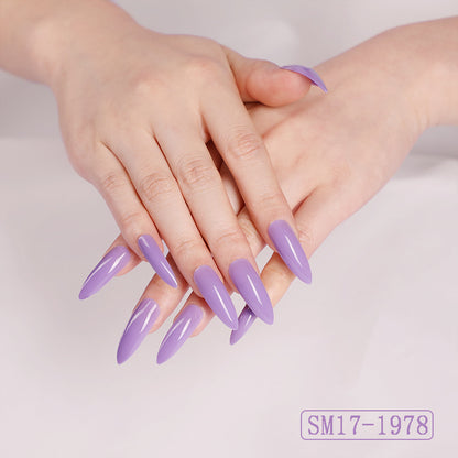 Chic Almond Press-On Nails | Long-Lasting Solid Color Fake Nails