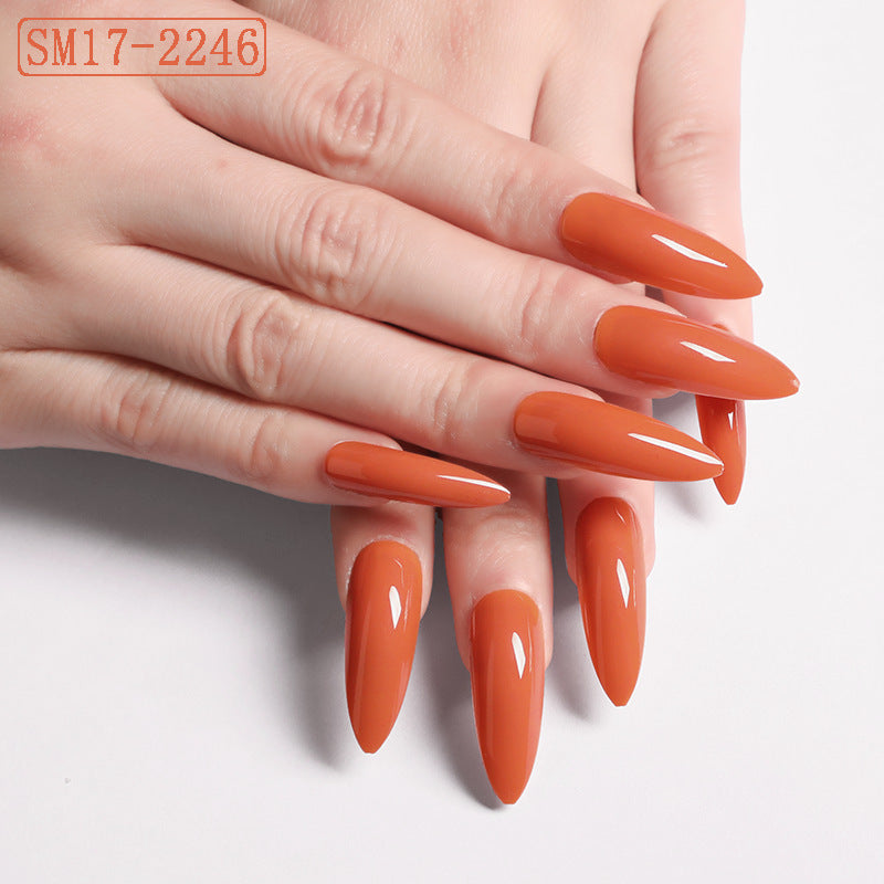 Chic Almond Press-On Nails | Long-Lasting Solid Color Fake Nails