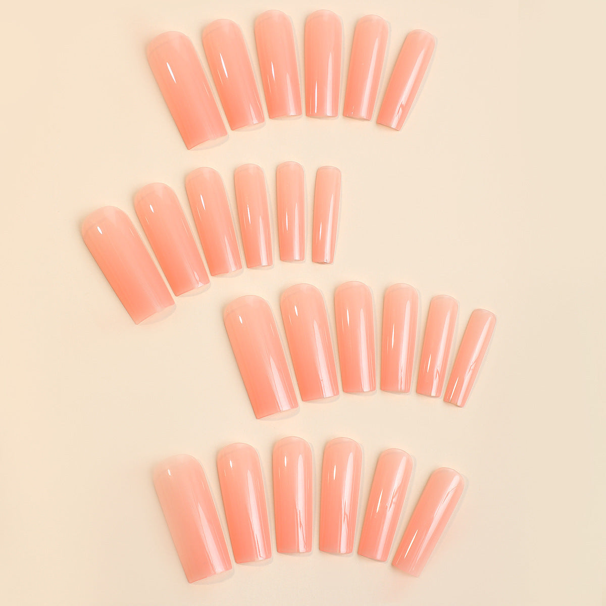Starry Sky Fake Nails – Solid Color Press On Nails with Jelly Glue | INS Style