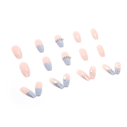 Stars and Moon Fake Nails for Women – Long Press-On Nails Set | Celestial Nail Art USA